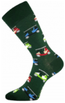 Bunte Socken mit Golf Motiv